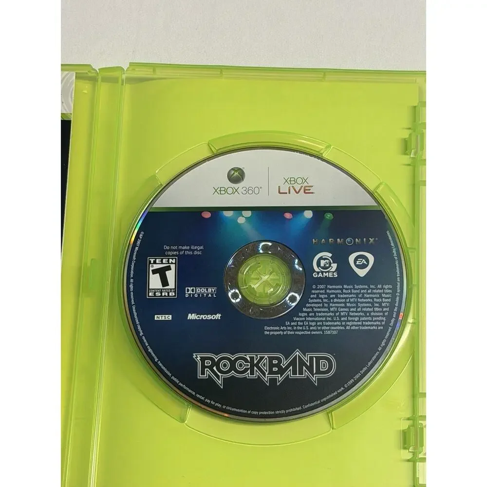 Rock Band - Microsoft Xbox 360 Video Game -Working -Tested -With Booklet
